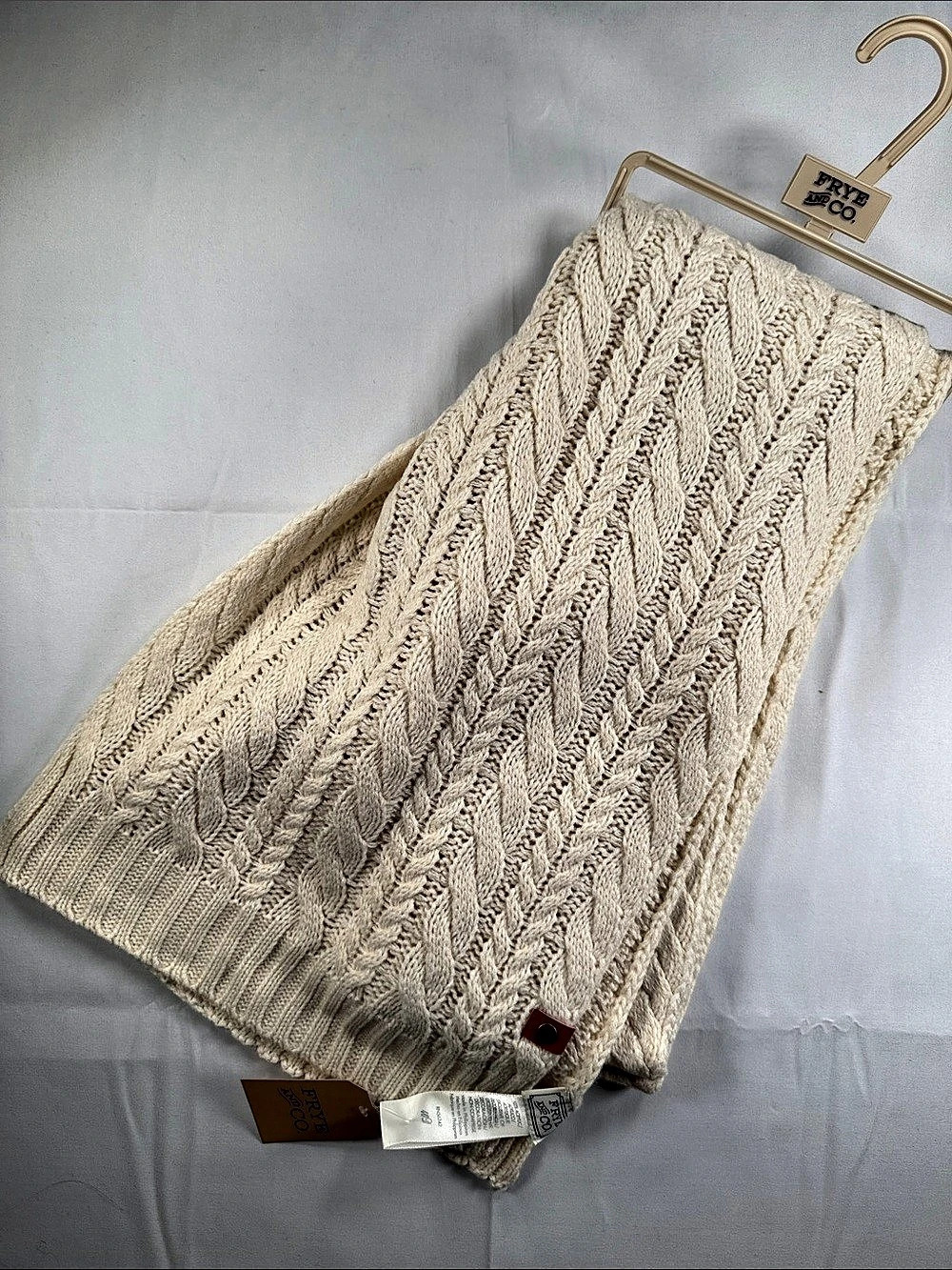 Frye and Co  BirchCable Cable Knit Cream NWT